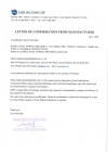 LETTER OF CONFIRMATION of KSPC